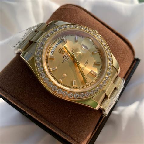 day date rolex vollgold|rolex day date 40mm price.